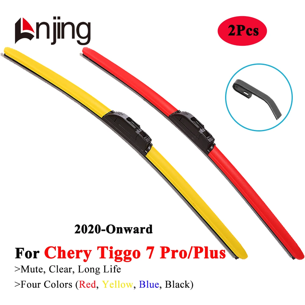 

LNJING Colorful Windshield Wiper Blades For Chery Tiggo 7 Pro Plus SUV 2020 2021 2022 2023 2024 Car Exterior Replacement Parts