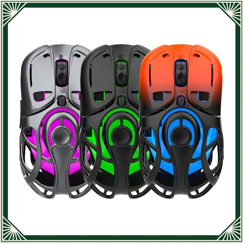 For Viper X10 Tri-Mode Hollow Bluetooth Wireless Mouse E-sports Gaming Office Mice For Laptop Desktop PC