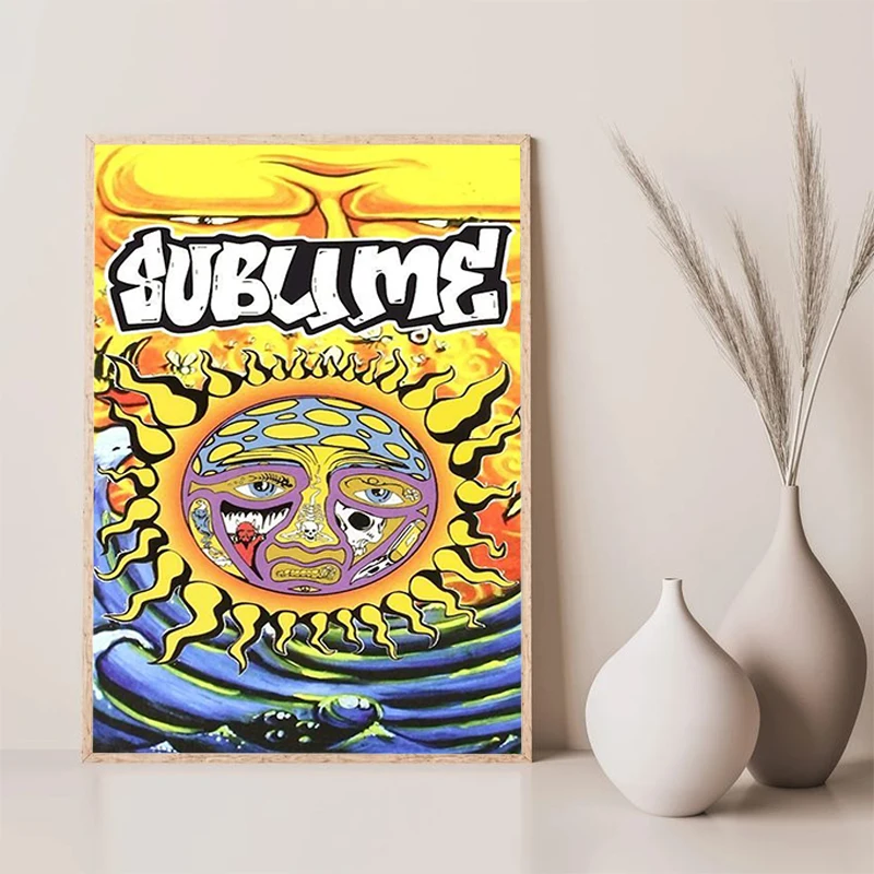 

Wall Posters Classic Sublime Band Poster Decorative Painting for Bed Room Decor Interior Paintings Home Decorations Art Canvas