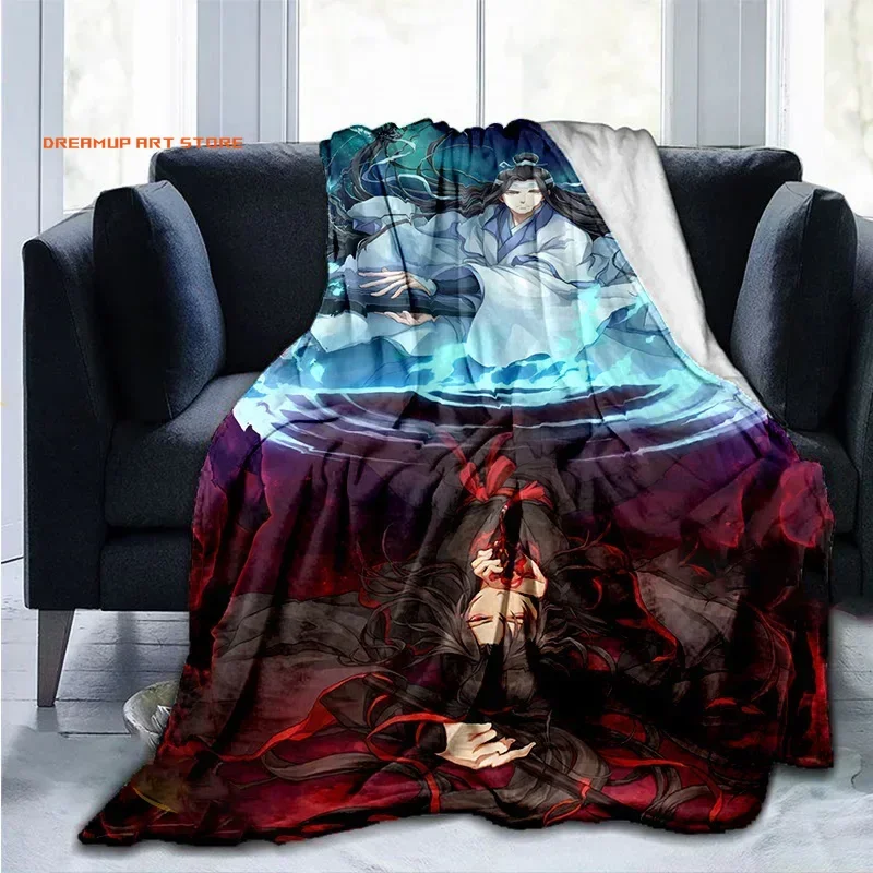 2026 Grandmaster Of Demonic Cultivation Lan Wangji Wei Wuxian Cute Plush Warm Blanket Large Anime Customized Blanket
