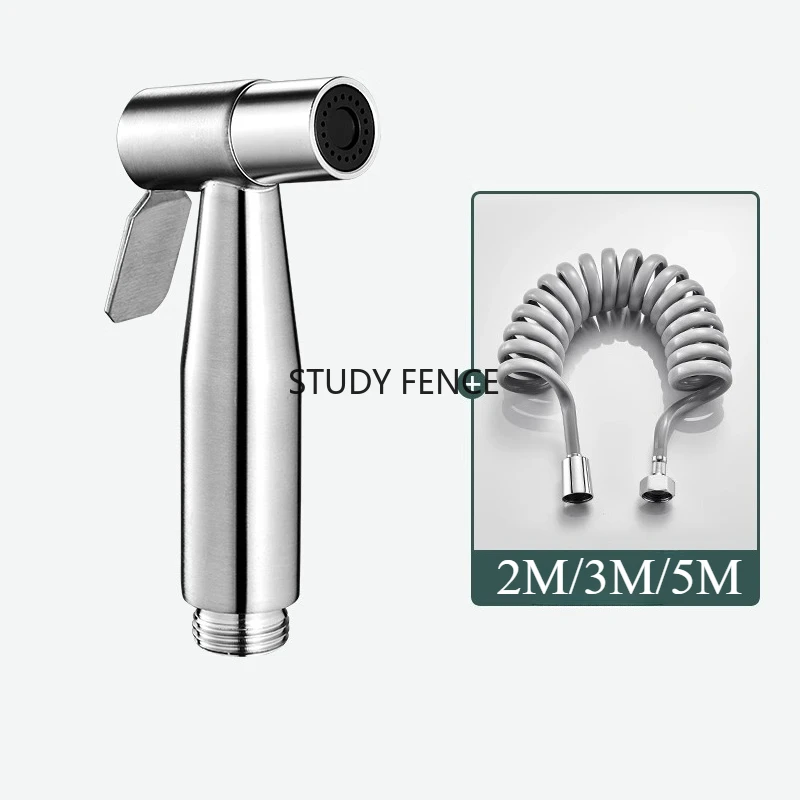 1 Set Stainless Steel Water Nozzles+2M/3M/5M Pipes Faucet Water Divider Hardware Accessories Washing Machine Water Dispenser