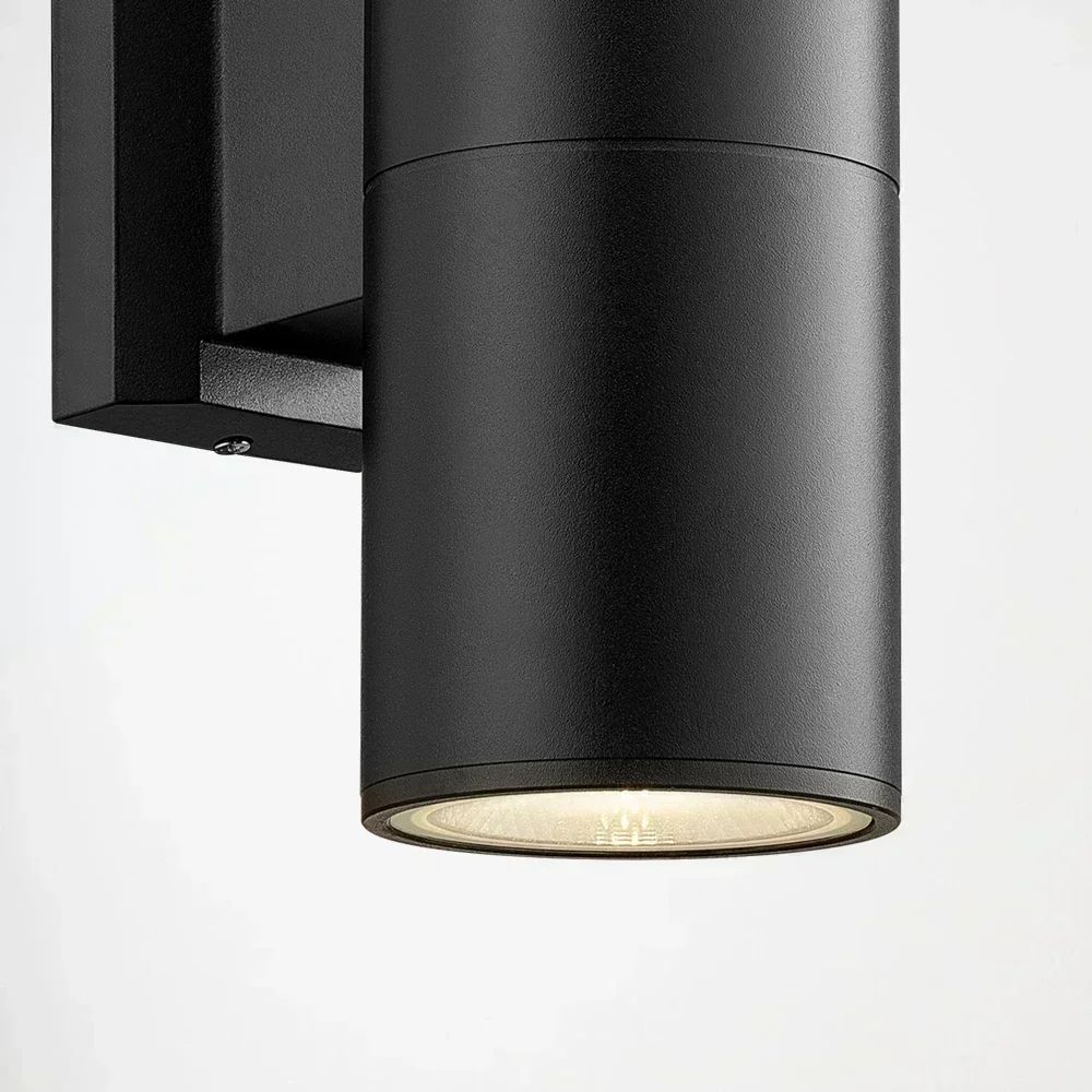 Imagem -05 - Outdoor Led up And Down Wall Light Iluminação Doméstica à Prova Dágua 10w 18w Pórtico Jardim Preto