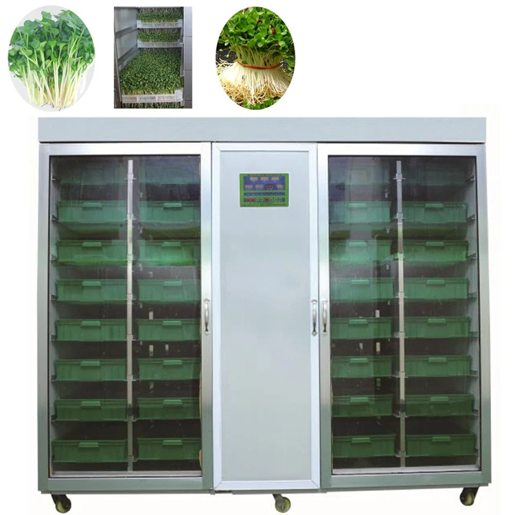 Automatic Electric Barley Growing Sprouting machine  Bean Sprout maker with 32 sprout case