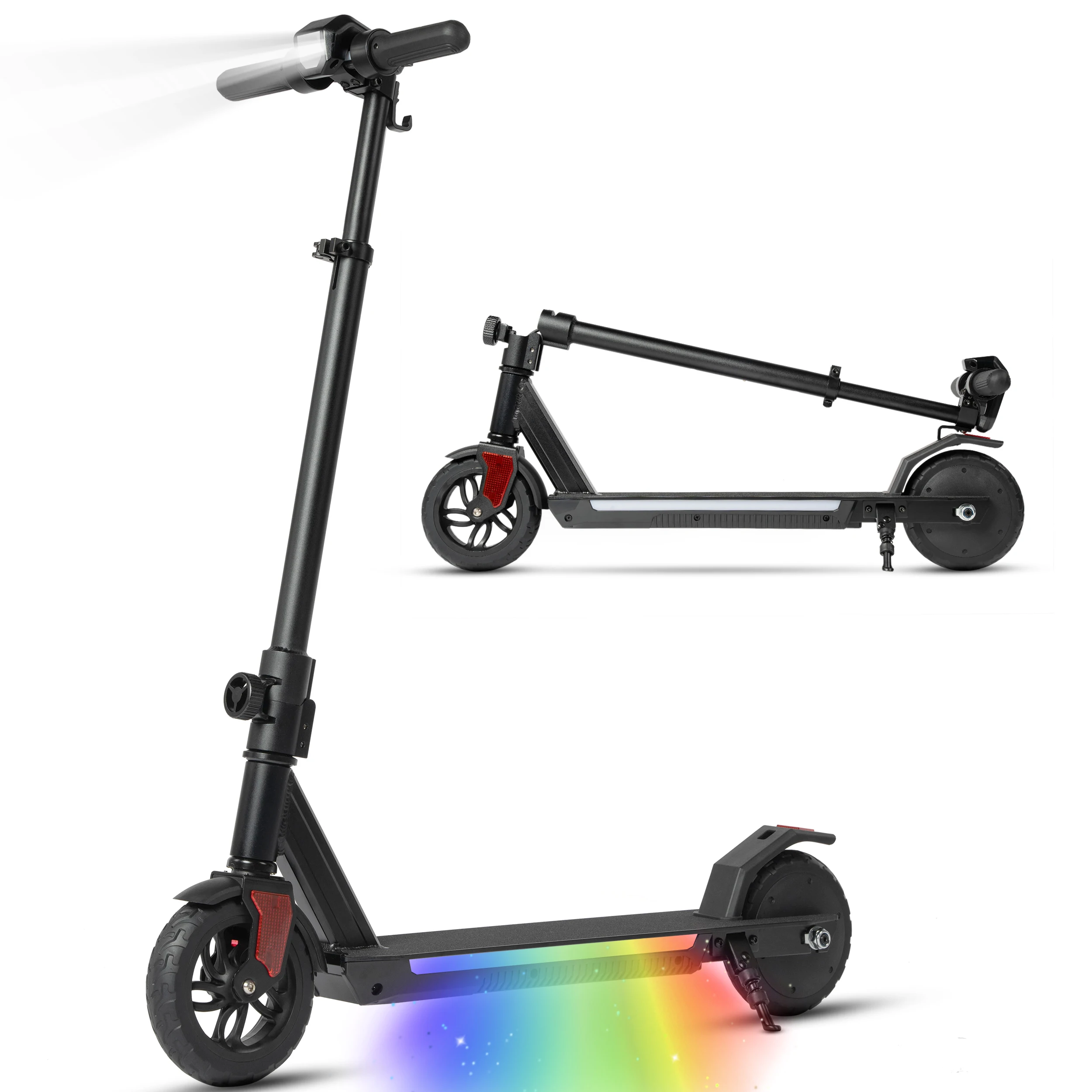 Vankel Elektroroller für Kinder ab 10 Jahren, 150W Motor, 126Wh, 6,5 Zoll Faltbarer E-Scooter, 3-fach Höhenverstellbarer Kinderroller