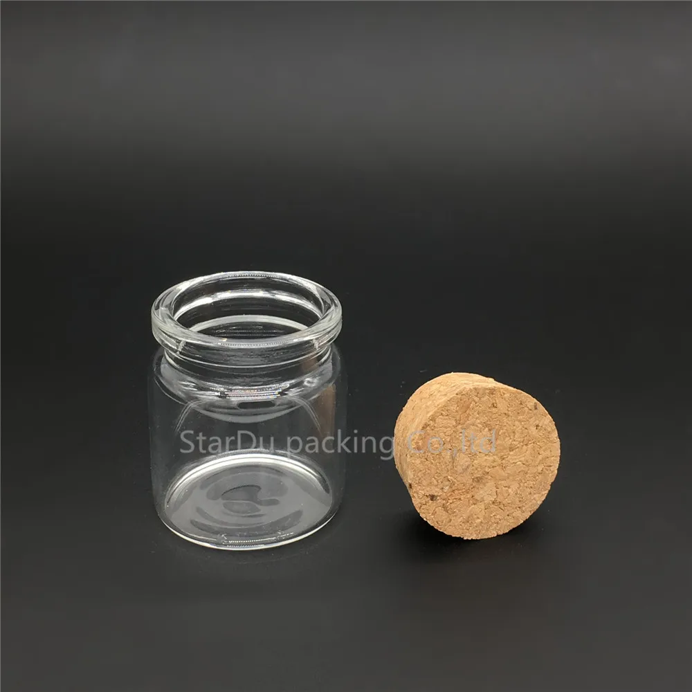 Free Shipping 20pcs/lot 37*40mm 20ml Wishing Glass Bottle With Cork ,20cc Glass Vials Display Bottles Wholesale Cork Bottle