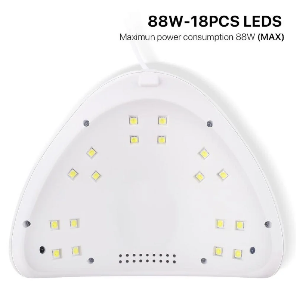 Yikoolin Nagel Droger Uv Led Nail Professionele Uithardingslamp Voor Gel Nagellak Nagels Kunst Accessoires Voor Thuissalon