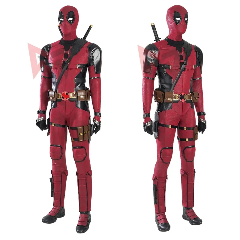 New Deadpooling 3 Cosplay Cosutme Wade Winston Wilson Jumpsuit  Belt Cosplay Costume Movie Anti-hero Suit Halloween