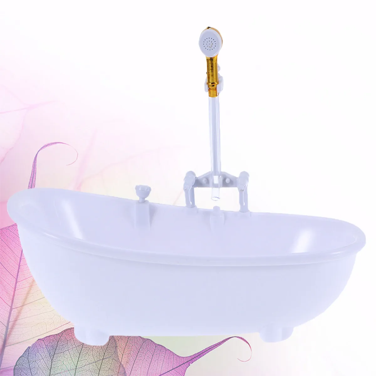 

2Pcs Mini Electric Water Spraying Bathtub Shower Pool for Kids Bathing Bucket Funny Design White Bathtub