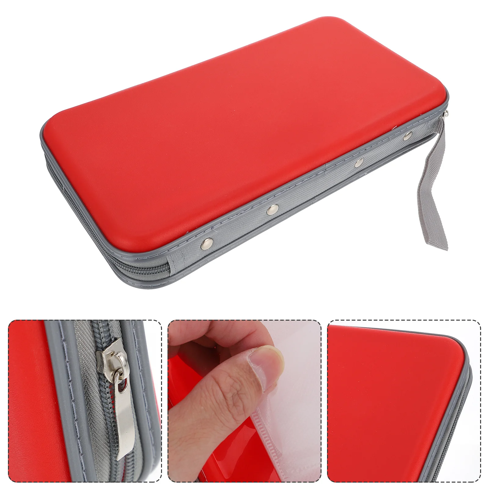 

Cd Storage Bag Large Capacity Dvd Organizer Zipper Design For Car Home Use Cd Holder Pouch Disc Storage Case Cable