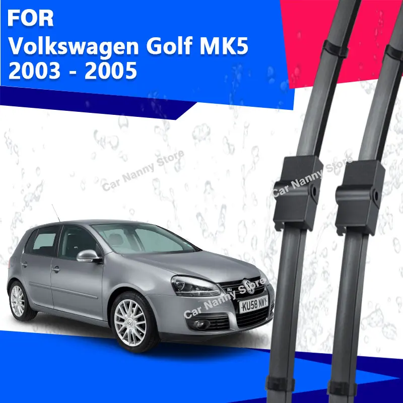 

Front Windshield Windscreen Blades for Volkswagen VW Golf MK5 2003 - 2005 Car Wipers Rubber Strip Wiper Soft Rubber 2004