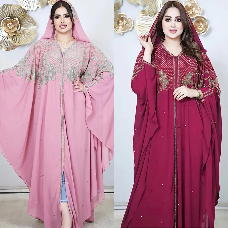 Abayas für Frauen 2024 Luxus Dubai Boubou Robe Djellaba Femme afrikanische muslimische Mode Kleid Kaftan Marocain Hochzeits feier Kleider