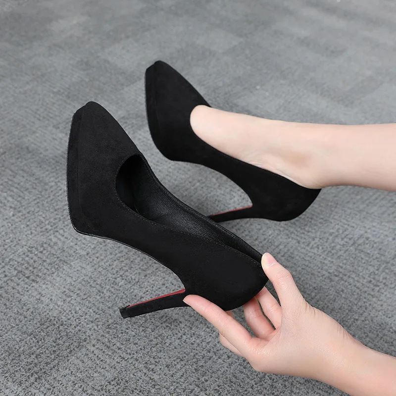 

Women Shoes Street Style Fashion Pointed Toe Platform Pumps Woman Thin Heels WEDDING Ladies Shoes Zapatillas De Mujer