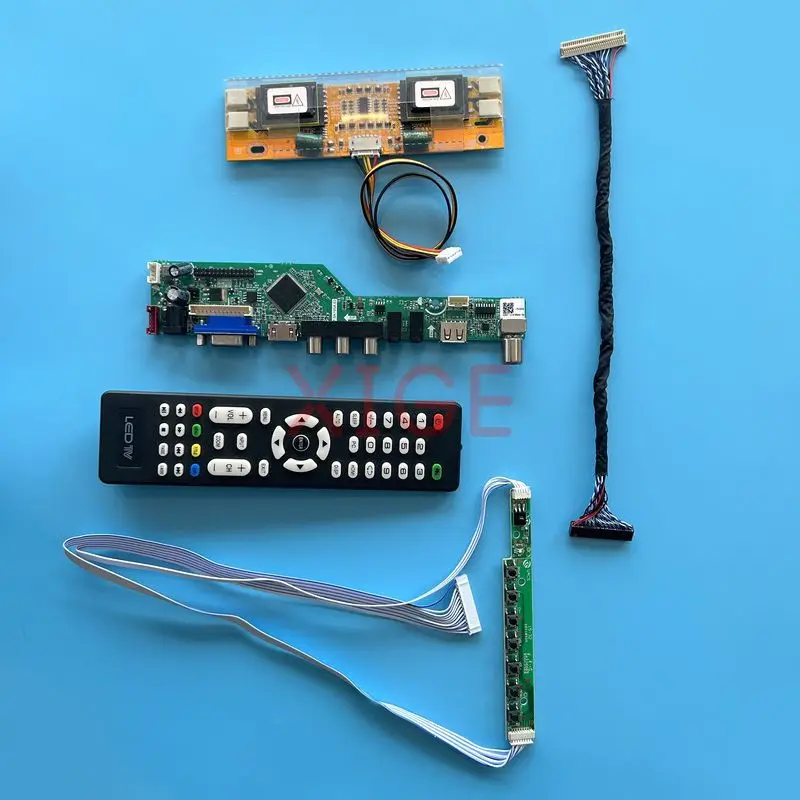 For LTM190E1 LTM190E4 LTM190EX Controller Driver Board 1280*1024 Analog TV 4CCFL Kit LVDS 30-Pin IR+USB+AV+HDMI+VGA LCD Monitor