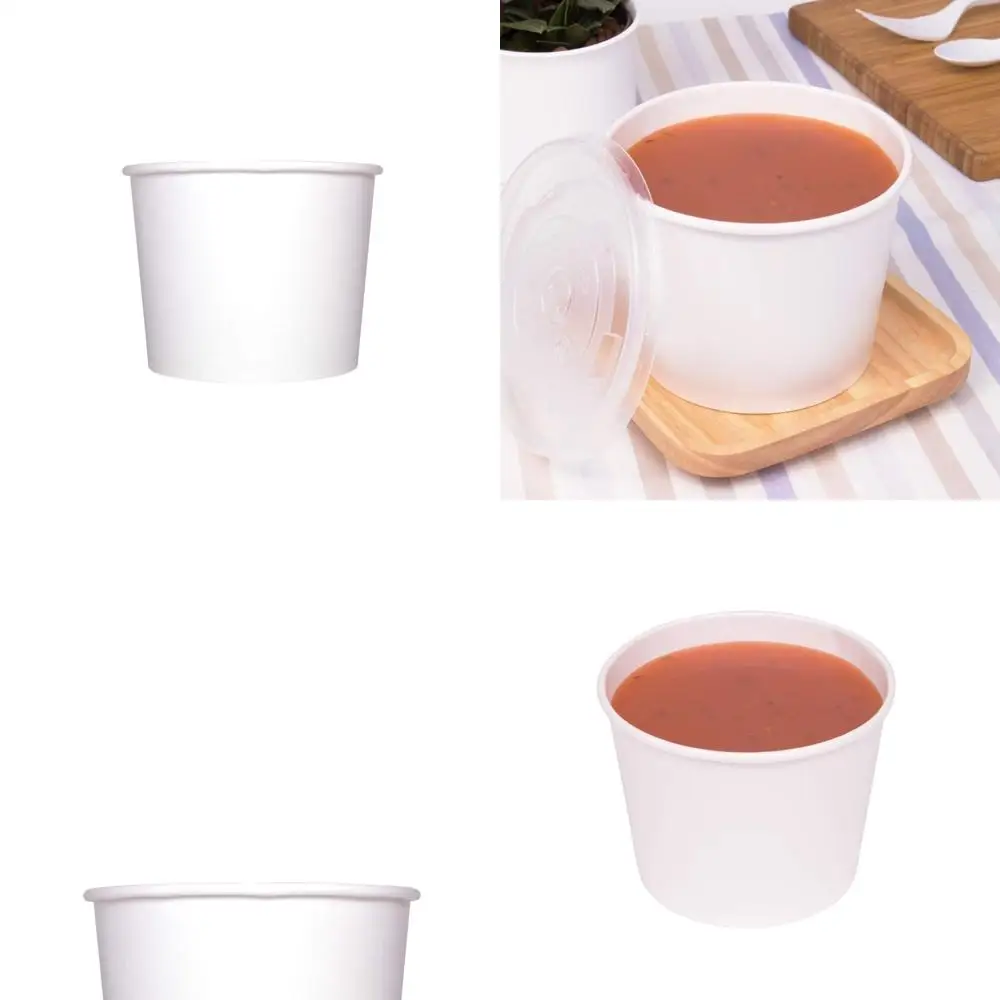 

Paper Soup Bowls 16oz - 1000 Count, Perfect for Serving Hot and Cold Food, Ideal for Soups, Noodles, Pasta, Snacks, White Color,