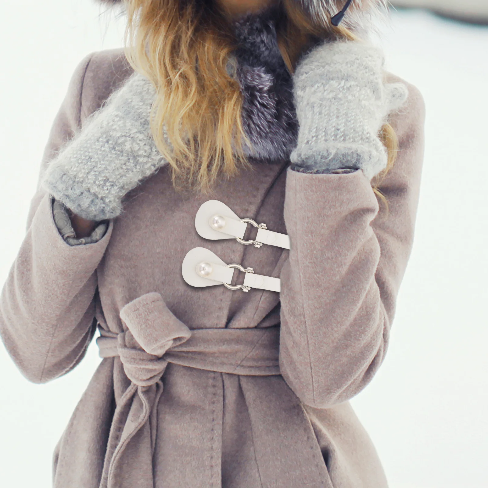 2 pezzi di fibbie a ginocchiera per cappotto a vento, chiusura in metallo artificiale per trench, abito, scialle, cintura, accessorio per abbigliamento artigianale fai da te