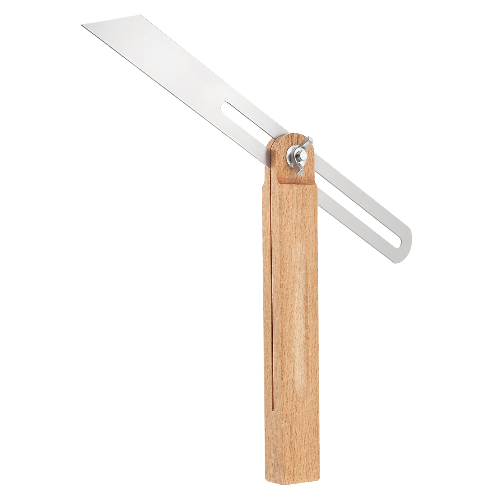 360 Degree Angle Ruler Marking Gauge Protractor Multi Sliding T Bevel Angle Finder for Carpenter Measuring Tool Wood Handle view 2