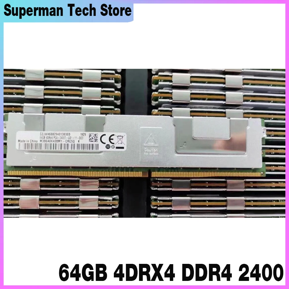 1Pcs M386A8K40BM1-CRC5Q For Samsung RAM 64G PC4-2400T Server Memory 64GB 4DRX4 DDR4 2400