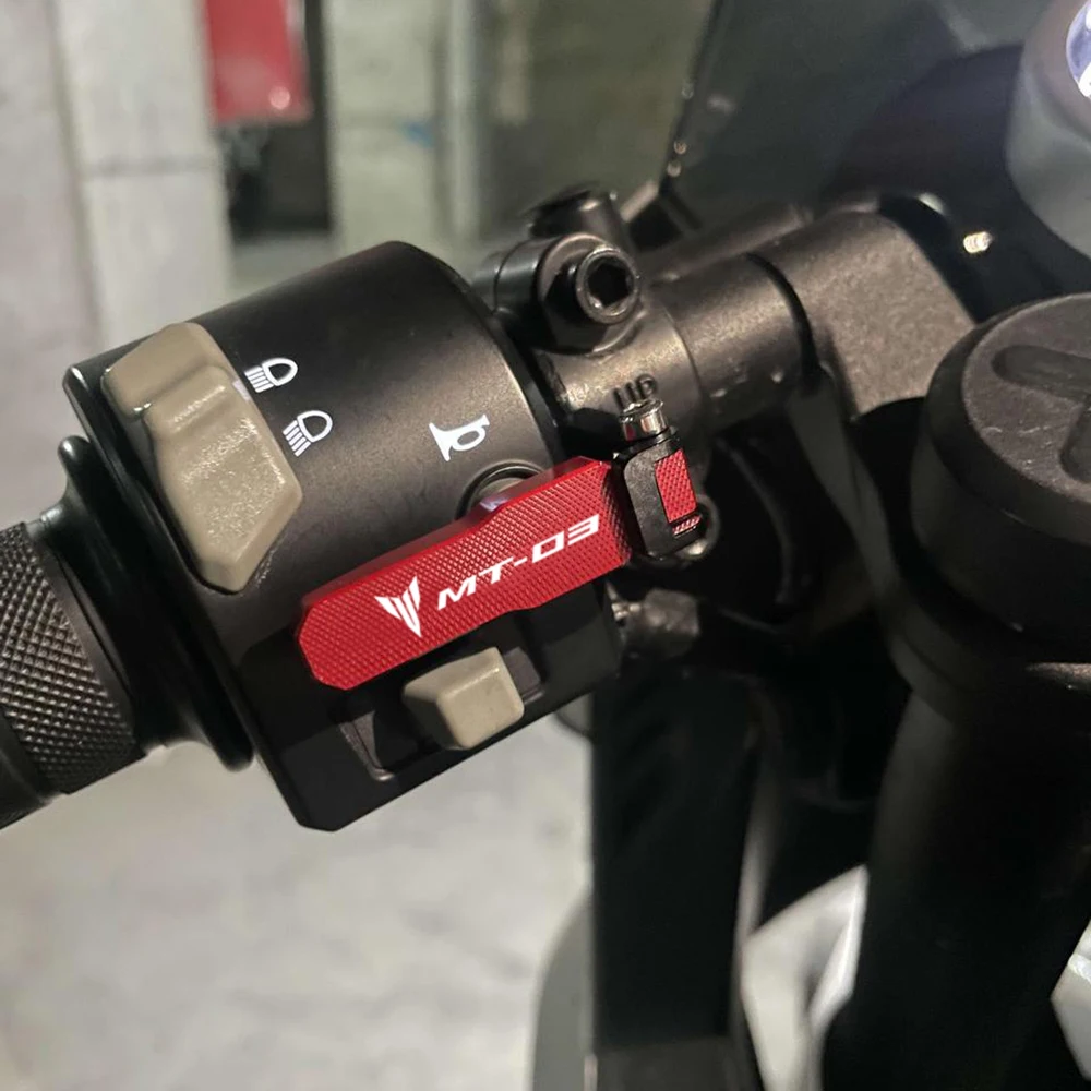 Przycisk przełącznika motocykla osłona przycisku klaksonu przedłużacz przycisku dla YAMAHA MT03 MT-03 MT 03 2021 2022 akcesoria