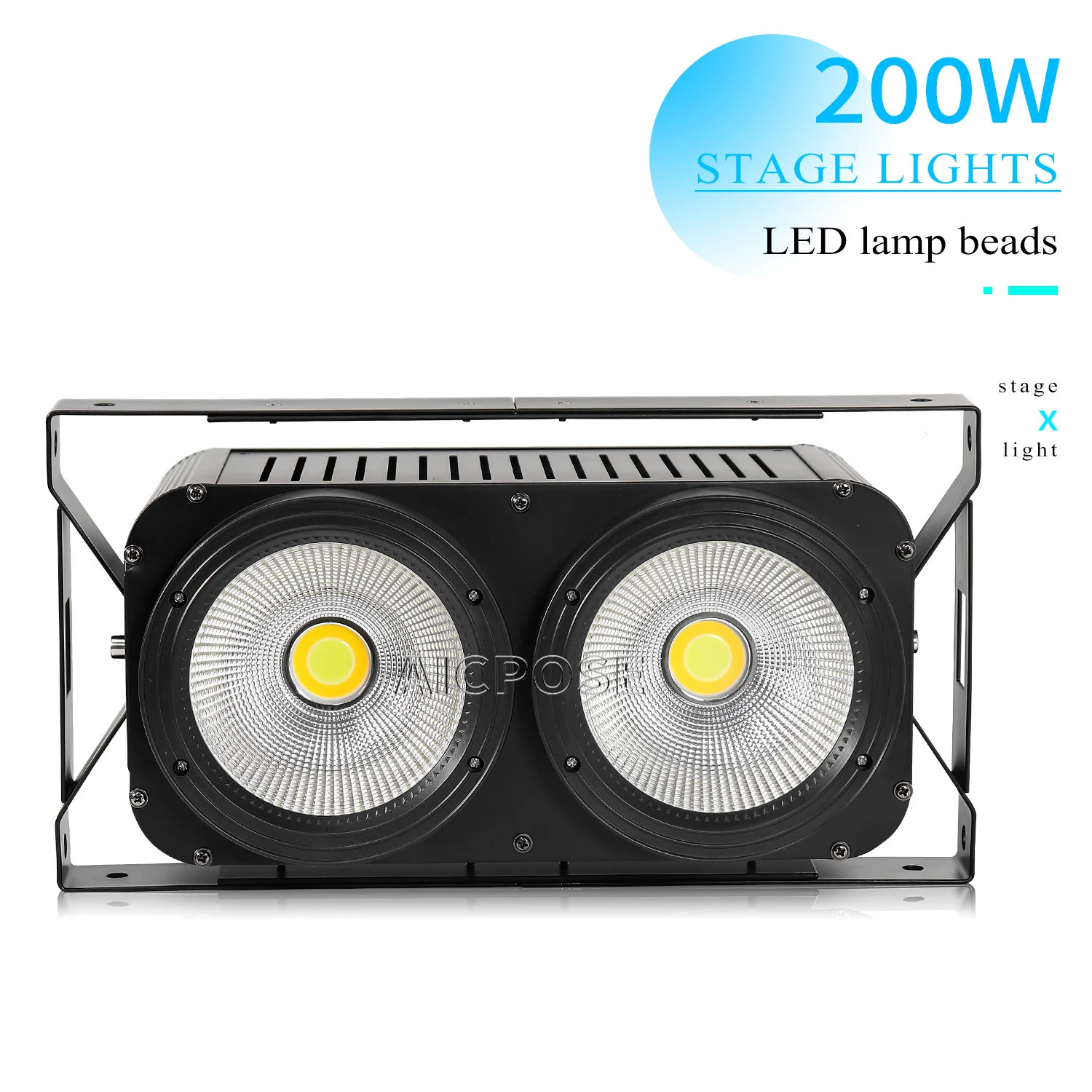 2x100W LED COB 2 Eye Audience Light 200W Cool White/Warm White Stage Light DJ Disco Equipment Party Bar Film & TV Lighting