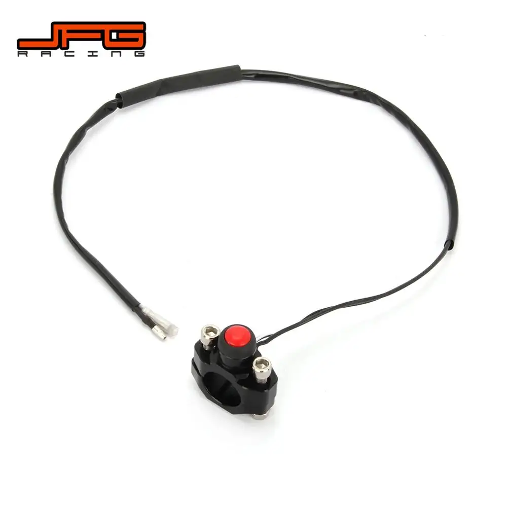 CNC Universal Motorcycle Engine Stop Start Kill Switch Momentary Push Button Switch For 22mm handlebar Mounted Bars Dirt Bike