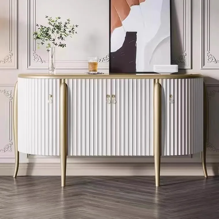 

American light luxury style, solid wood porch cabinet, postmodern simplicity, storage decorative cabinet