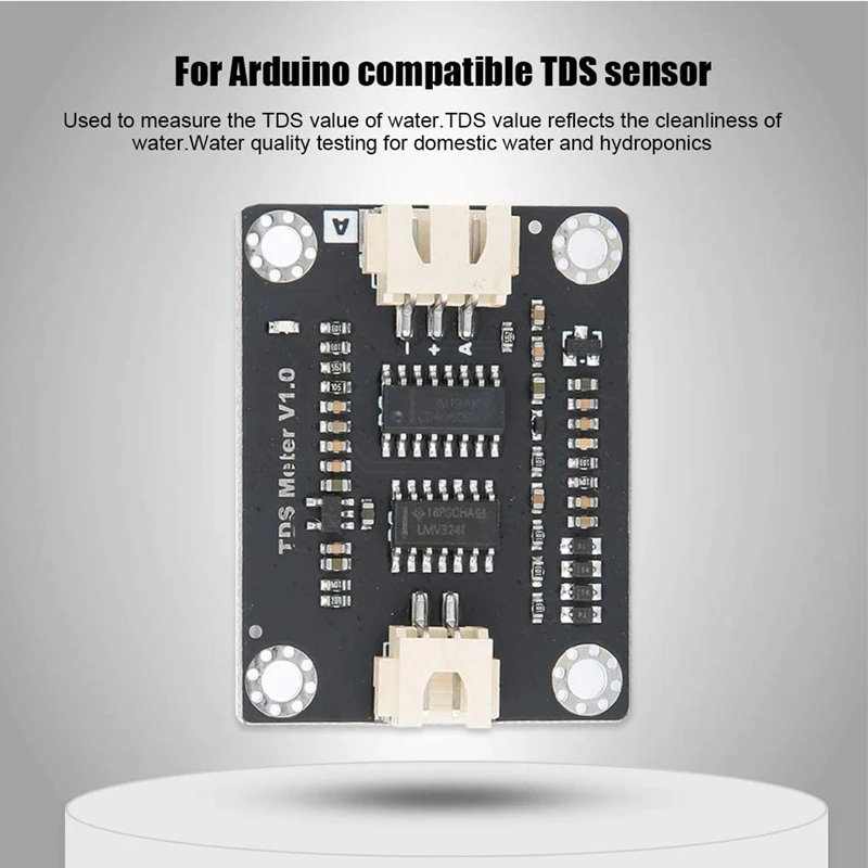 เซ็นเซอร์ TDS แบบอะนาล็อกเซ็นเซอร์การนําน้ําสําหรับ Arduino การตรวจจับของเหลวโมดูลตรวจสอบคุณภาพน้ํา Water Monitor