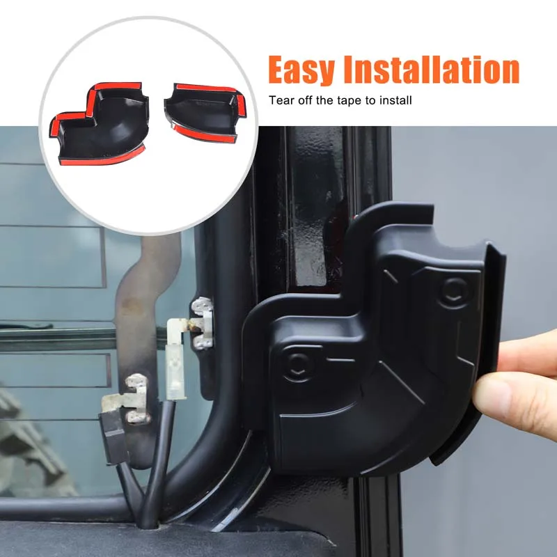 

For Land Rover Defender 2004-2019 car rear tail window glass heating wire protective cover car interior accessories ABS 2pcs