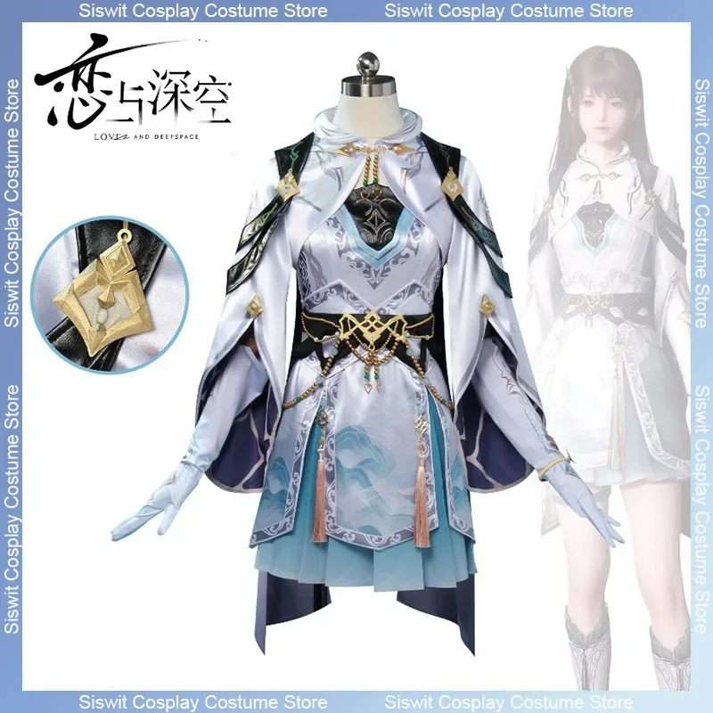 

Game Love and Deepspace Heroine Cosplay Costume Flowing Clouds Embrace Breeze Battle Uniform Accessories Full Set Anime Dress Up