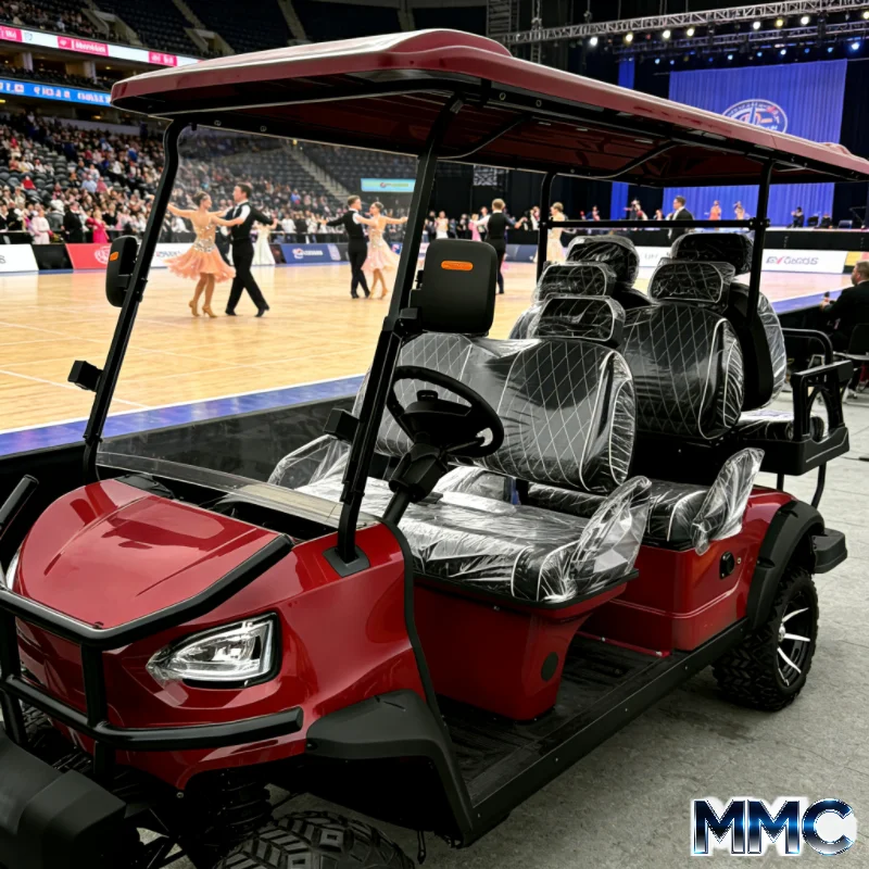 مبيعات المصنع المباشرة الموثوقة: 2/4/6/8 مقاعد، دفع رباعي، عالي السرعة، 5 كيلو وات بالجملة 7 كيلو وات 4WD عربة جولف كهربائية بإطار من سبائك الألومنيوم #2