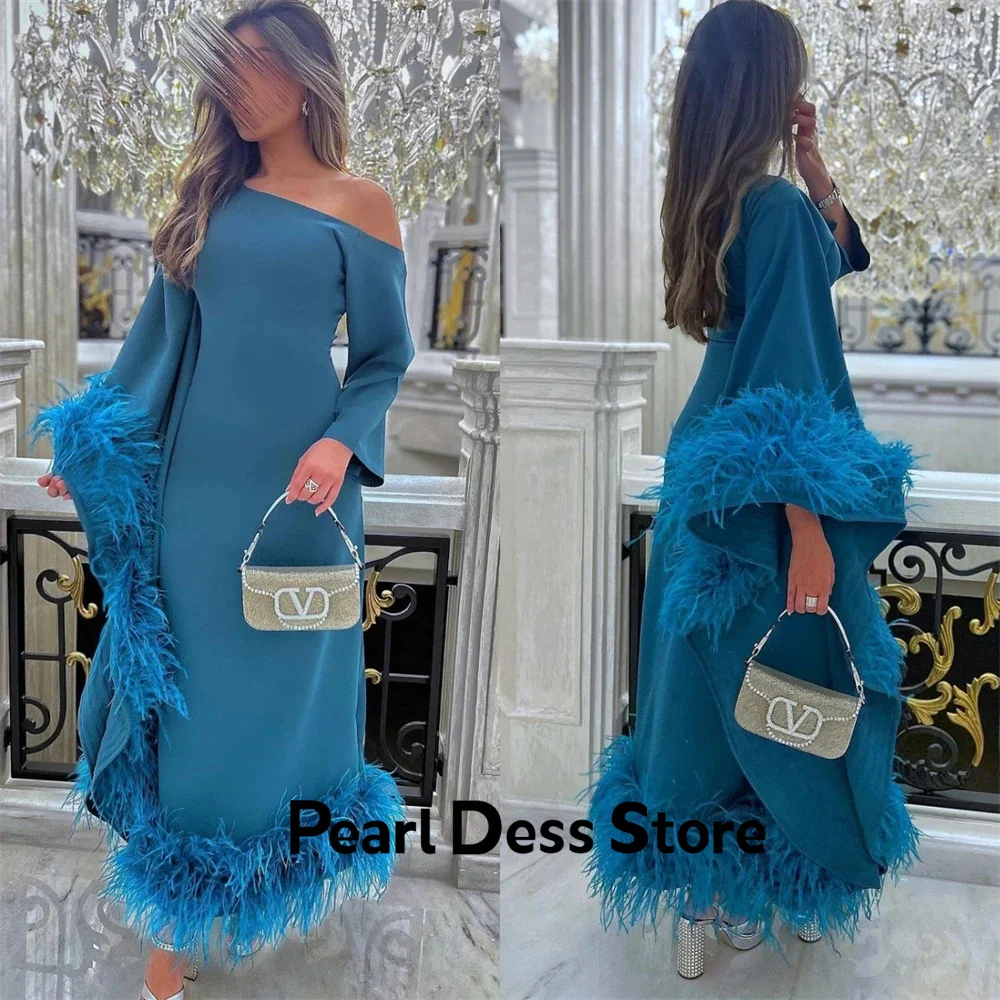 Feather Simple and Elegant Formal Dress Es Fish Tail Satin Formal Occasion Dresses on Offer Evening Clearance Prom Dresses 2024