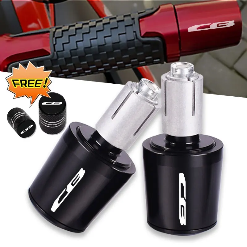 

For Honda CB CB125R CB150R CB190R CB250R CB300R CB400 CB500X CB500R CB650F CB1100 Motorcycle CNC Handlebar Grips Cap End Plugs