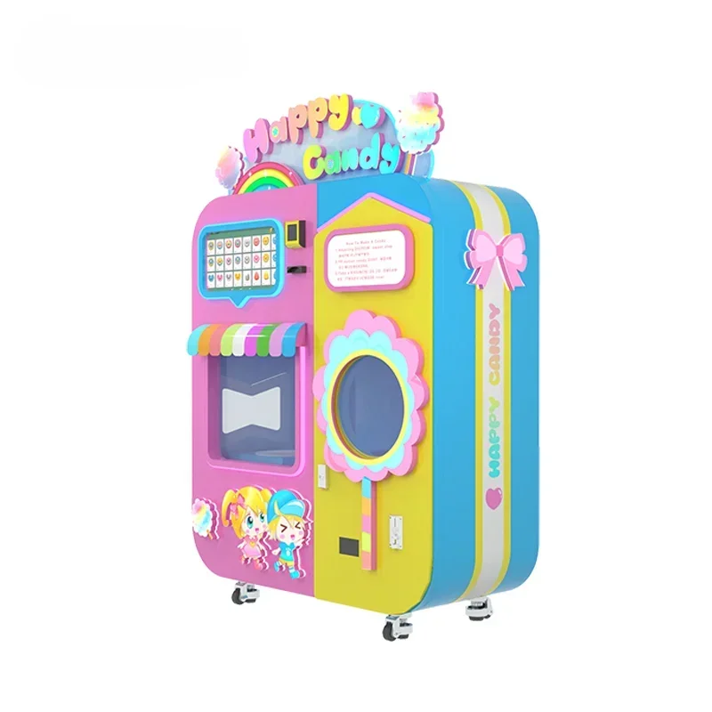 automatic food cotton candy vending machine