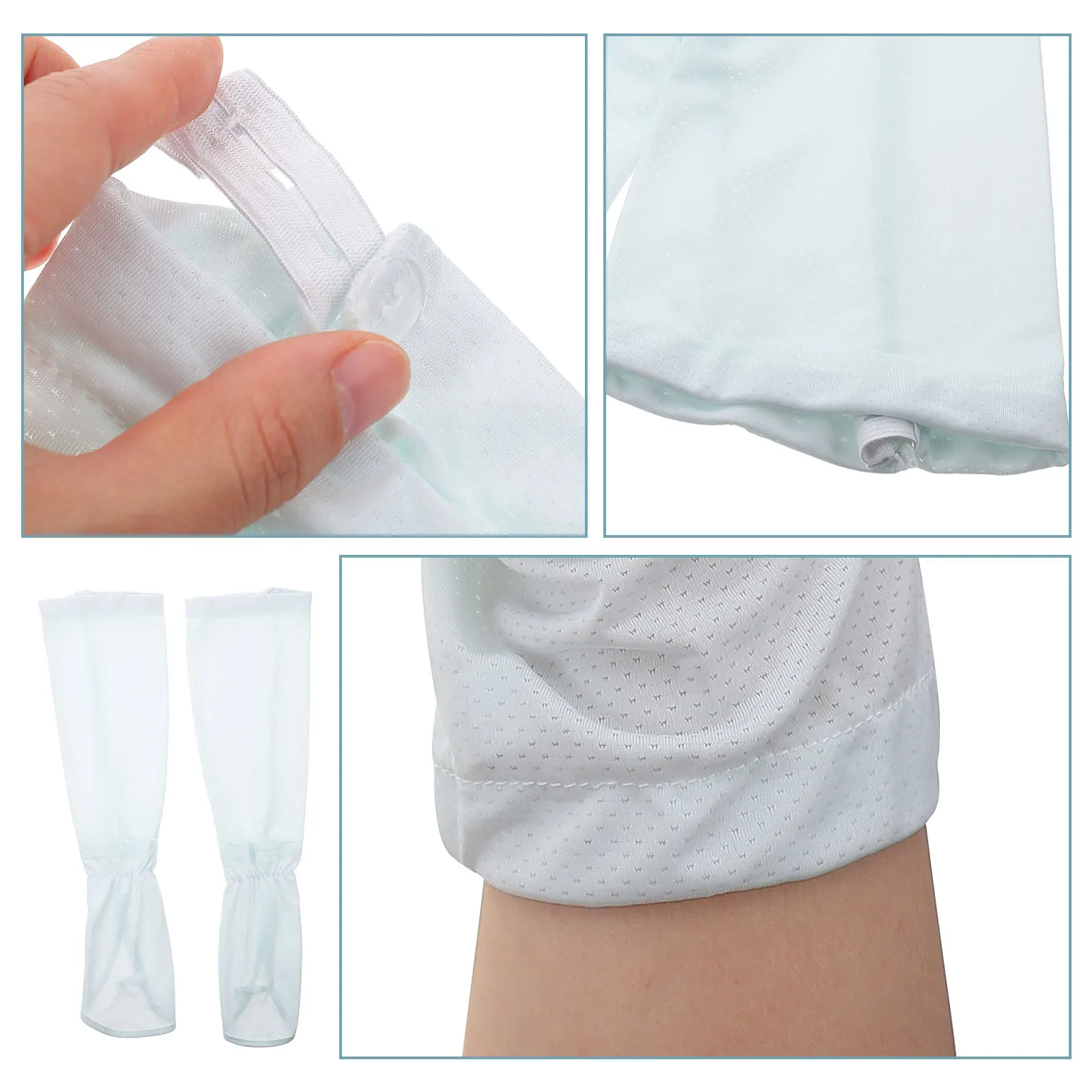 

1Pair Adjustable Arm Protectors Supple Material Closefitting Lightweight Portable for Men Women Arm Covers for Women