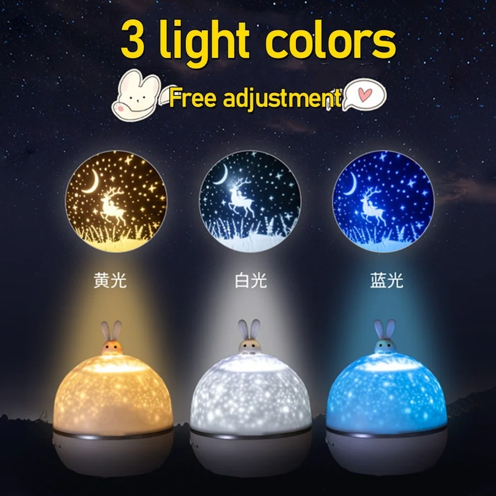 Aswesaw Night Lamp Projector Starry Sky Night Light Projector Bedroom Decor Bluetooth Rotating Music Children's Christmas gift