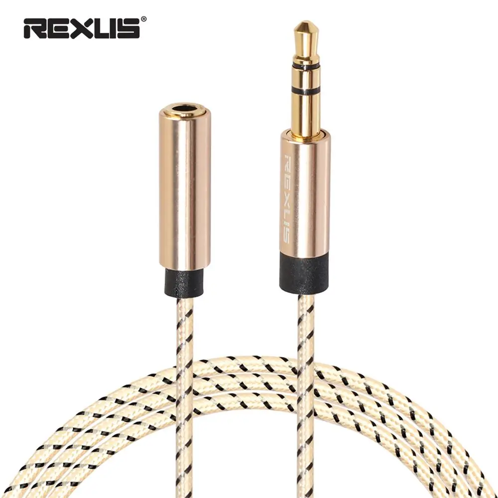 0.5m/1m/1.8m/3m/5m Stereo 3.5mm Jack Extender Male to Female Aux Cord Audio Extension Cable For PC Laptop Phone Car Speaker