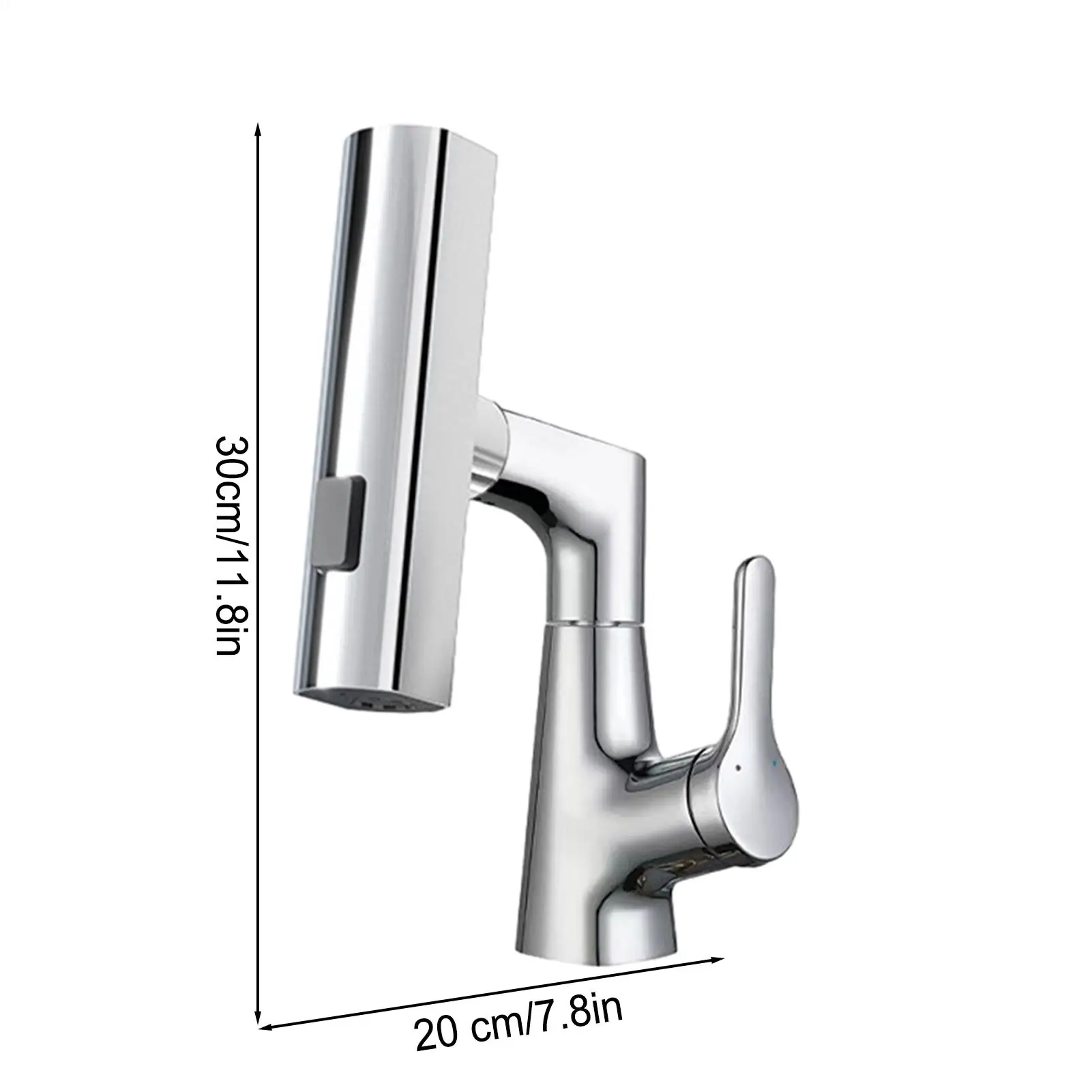 Faucet For Kitchen Smart Pull Down 5 Water Modes Digital Display Faucet Height Adjustable Water Tap For RV Camper Hotel Kitchen