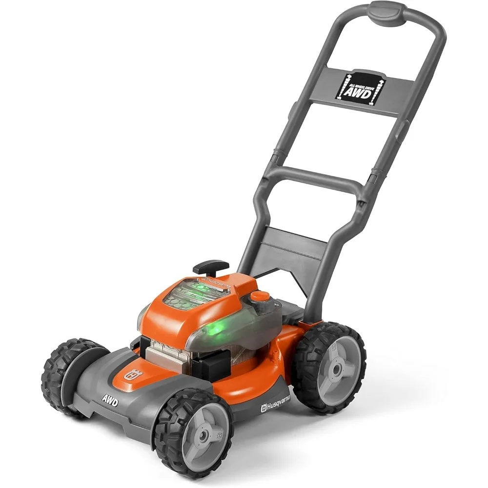 

Toy Lawn Mower with Realistic Sounds and Light-Up Engine, Toddler Lawn Mower Toy for Ages 2 and Up