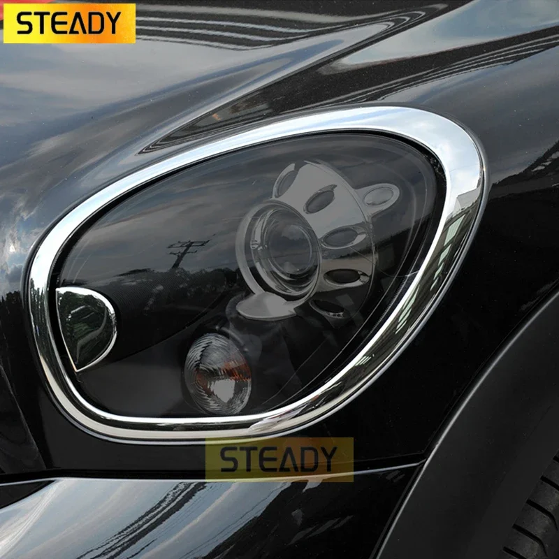 

2 Pcs Car Headlight Protective Film Vinyl Transparent Black TPU Sticker For MINI Paceman R61 Cooper JCW 2012-2016 Accessories