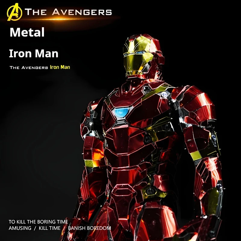 

Marvel Мстители Железный Человек Броня 3D Металлическая Головоломка Модель Высокая Сложность DIY Мех ручной Работы Сборная Игрушка Убий Сдеги