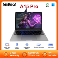 Ninkear A15 Pro Laptop 16GB 1TB AMD Ryzen 5 7430U 16 inch 120Hz 2560*1600 Display Screen Fingerprint Unlock Notebook Computer
