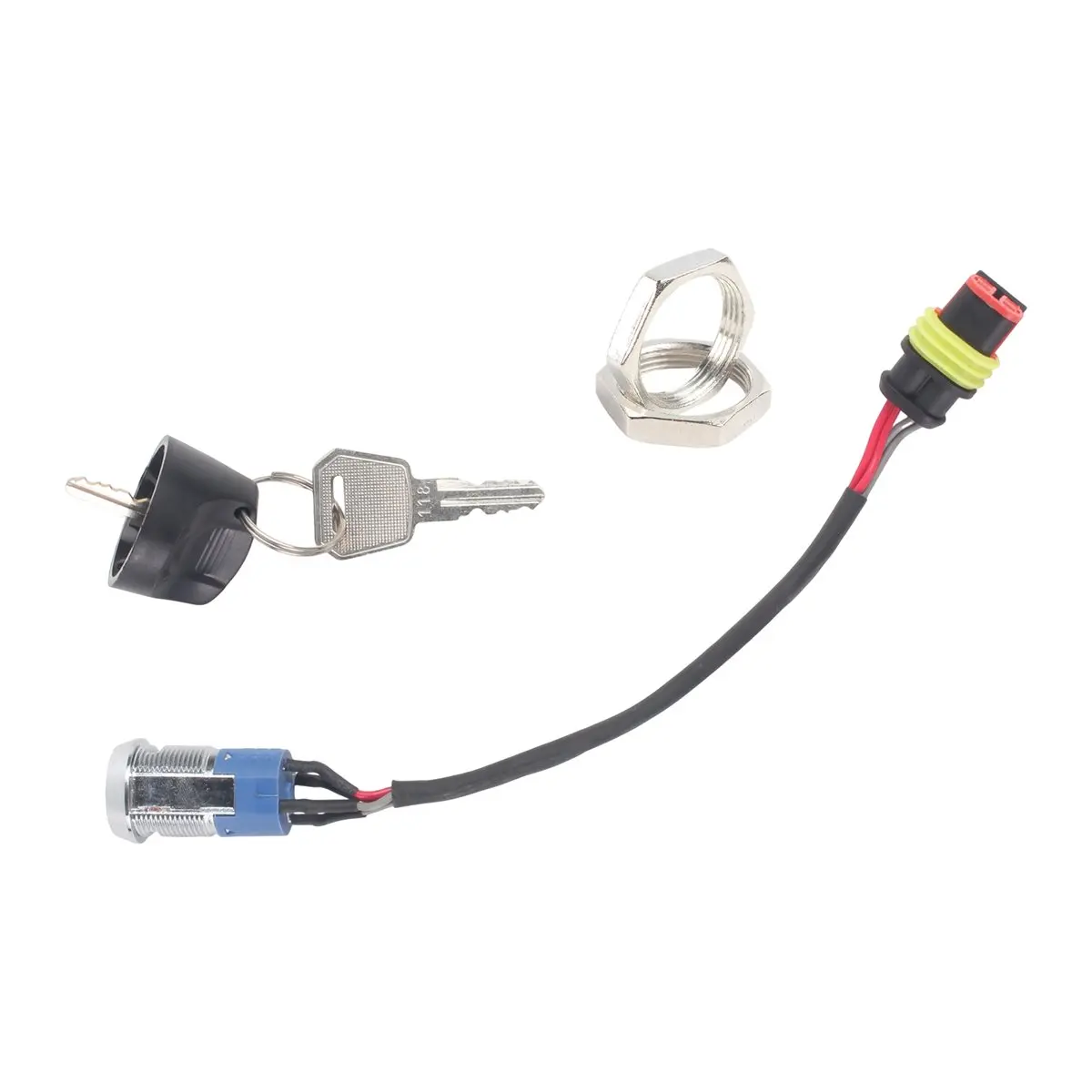 Compatible Engine Ignition Switch W/ Key 1220-520002-AC JK118- for Electric Forklift EPT20