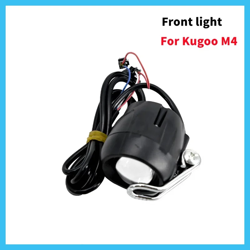 10 Inch Front Light Electric Scooter Skateboard for Kugoo M4 LED Light Waterproof Flashlight with Horn Headlight Scooter Parts