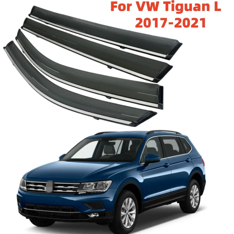 

Для VW Tiguan L 2017-2021 оконные козырьки, защита от дождя, дефлектор, защита от атмосферных воздействий, рулевое управление, стальная накладка, аксессуары для автомобилей