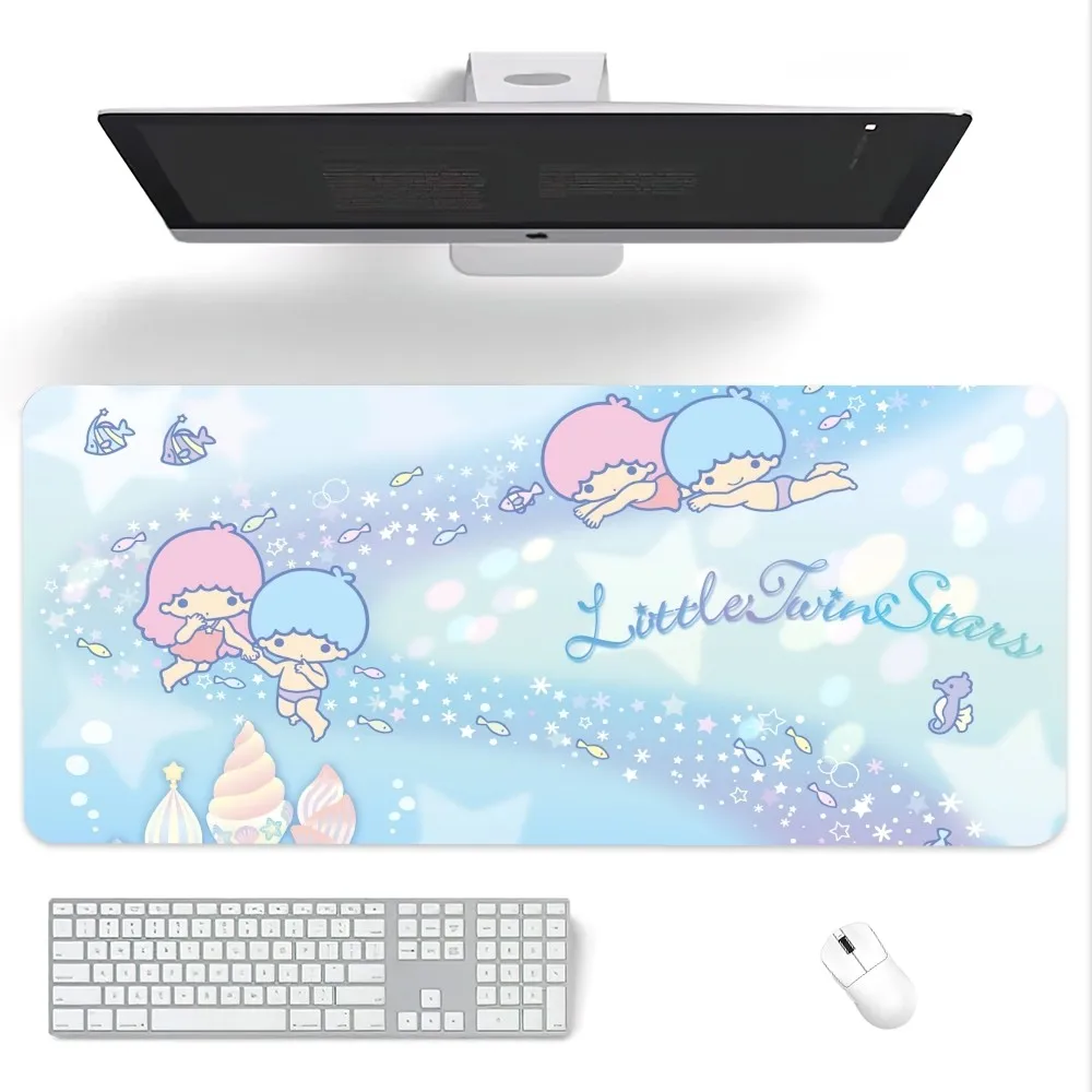 MINISO Sanrio Little Twin Stars Mouse Pad Computer Laptop Gaming Office Wrist Guard Non Slip Keyboard Pad