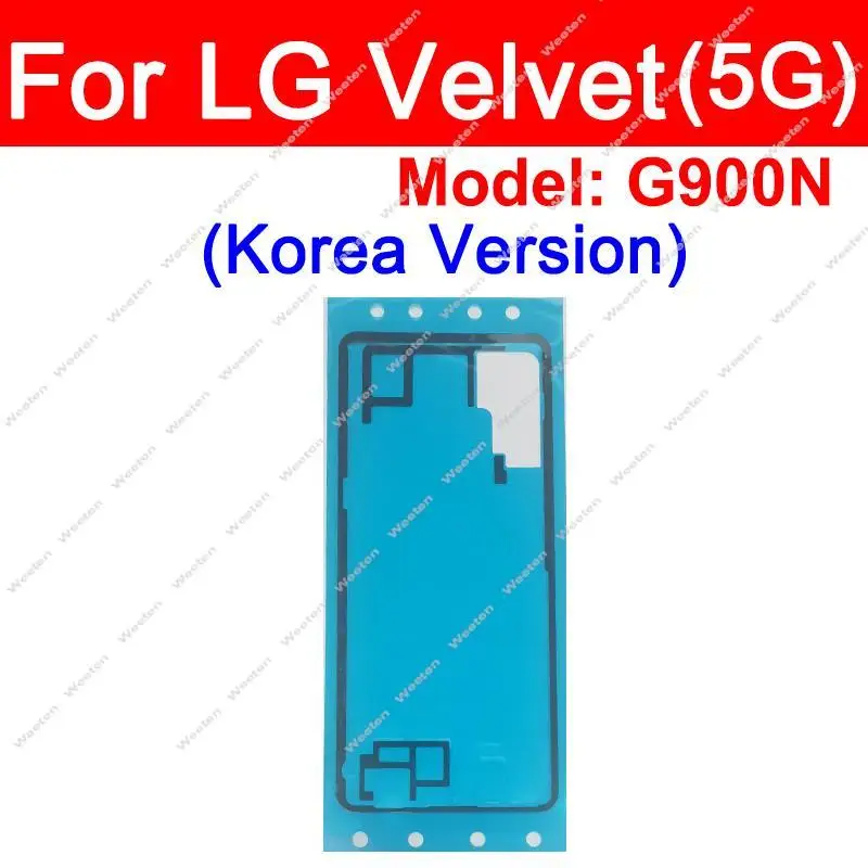 2PCS/Lot Back Battery Cover Adhesive Sticker For LG Wing 5G Velvet 5G Rear Battery Door Housing Glue Tape Stickcer Parts