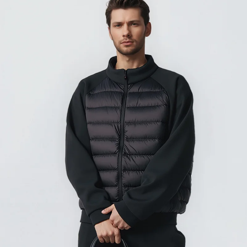 سترة Veidoorn Premium للرجال قصيرة للأسفل معطف شتوي دافئ سترة منتفخة خفيفة الوزن للرجال سترة للتزلج في الهواء الطلق سترة الطقس البارد #1