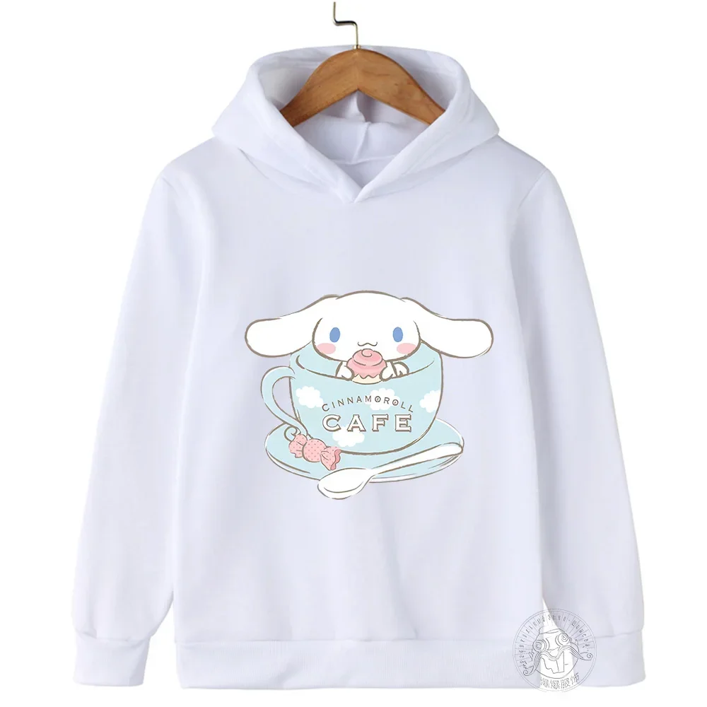 Kawaii Cinnamon Roll Hoodie Children\'s Graffiti Clothing Girl\'s Clothing Boy\'s Clothing Fall Cartoon Sweatshirt Children\'s Tops