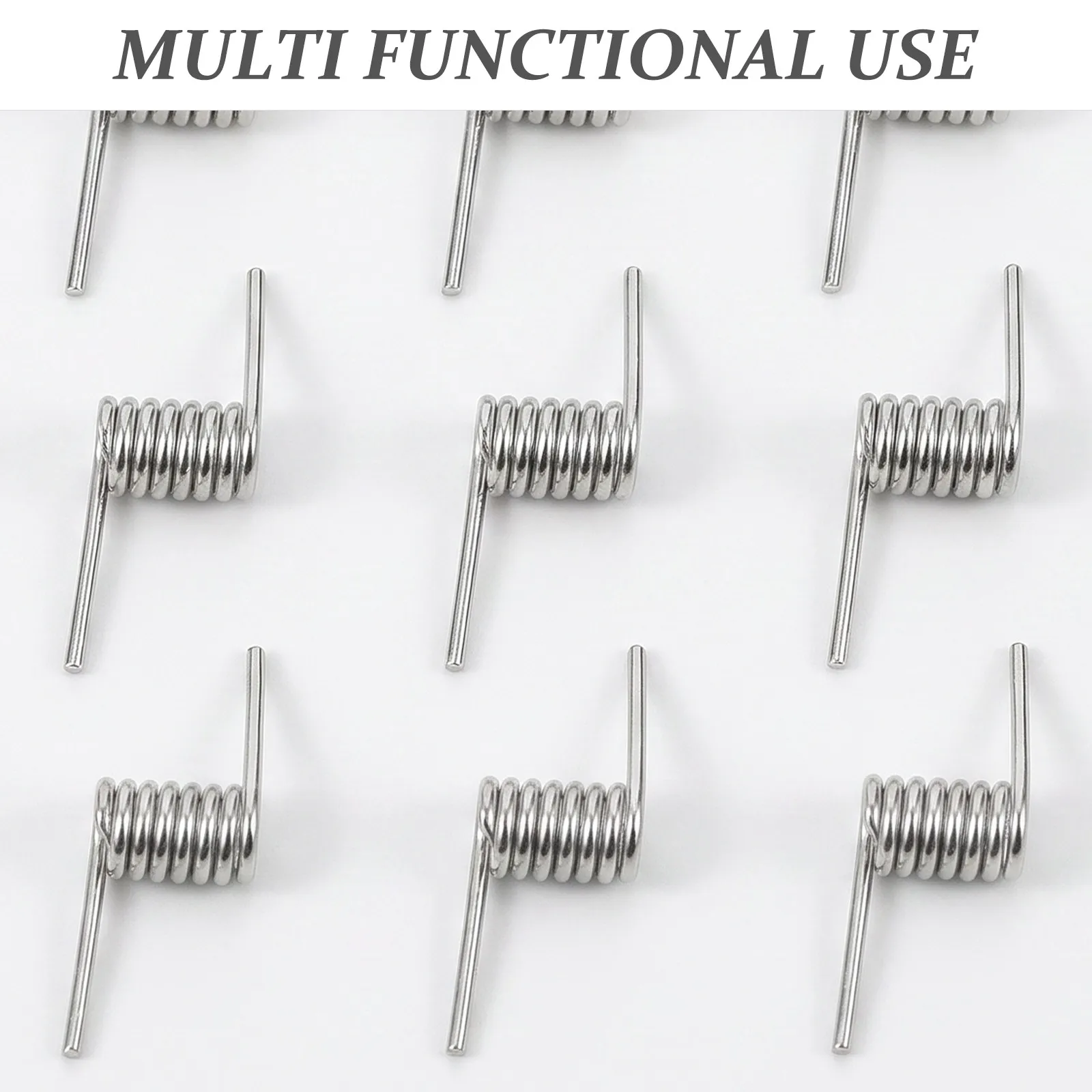 16Pcs Hair Clip Springs Stainless Steel Strong Clamping Torsion Replacement Springs for DIY Barrette Hardware Accessories