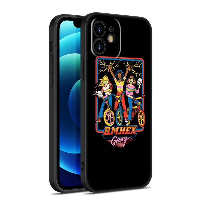 Let's Summon Demons Graphic Black Phone Case For Apple iPhone 15 14 13 12 Mini 11 Pro MAX XR X XS 7 8 Plus SE 2020 2022 Cover image 5