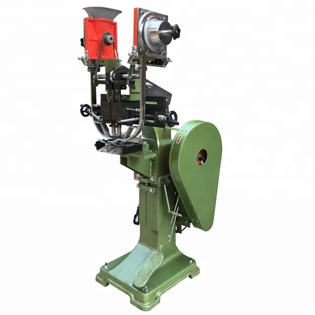Equipment Automatic Double Head Eyelet Punching Machine for Paper Bag Manufacturing 220V Motor Core Components